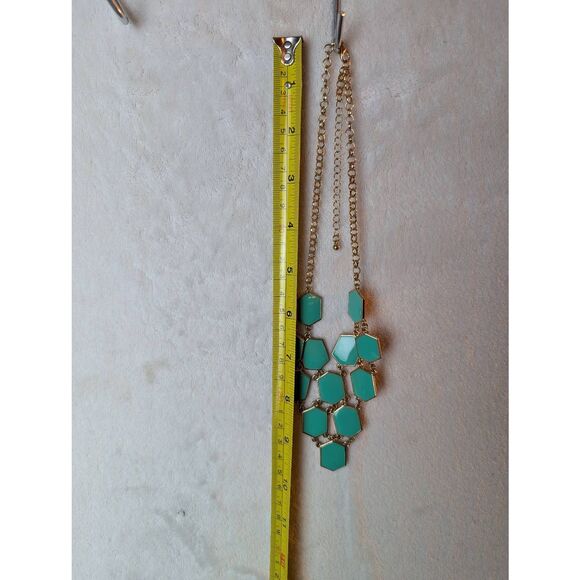 *Amrita Singh designer turquoise enamel necklace - Picture 2 of 2